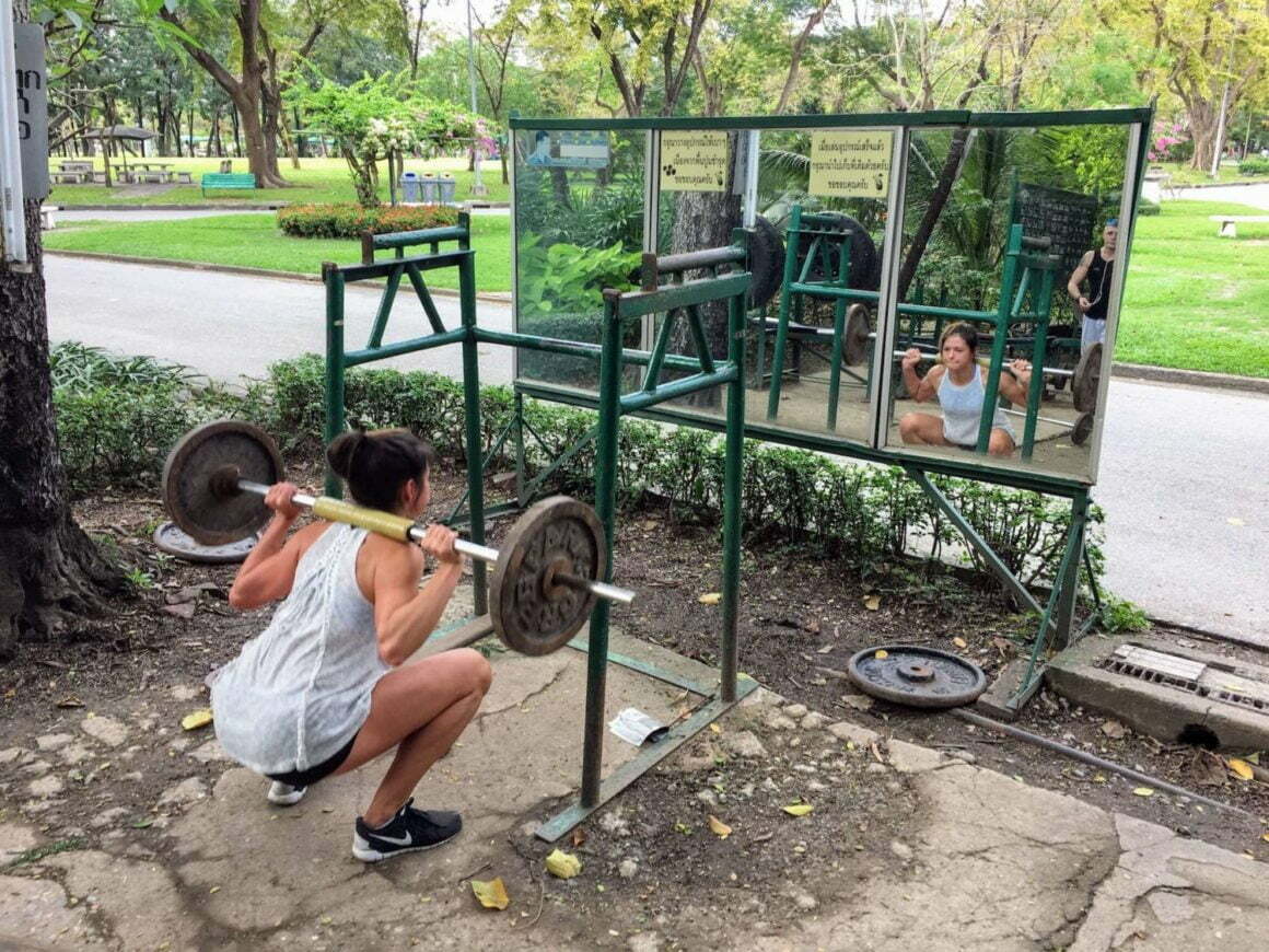 lumpini park gym kim squat