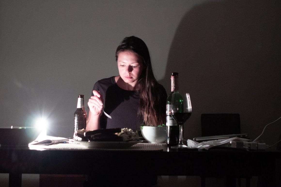 Eating in the dark in Cape Town because of load shedding