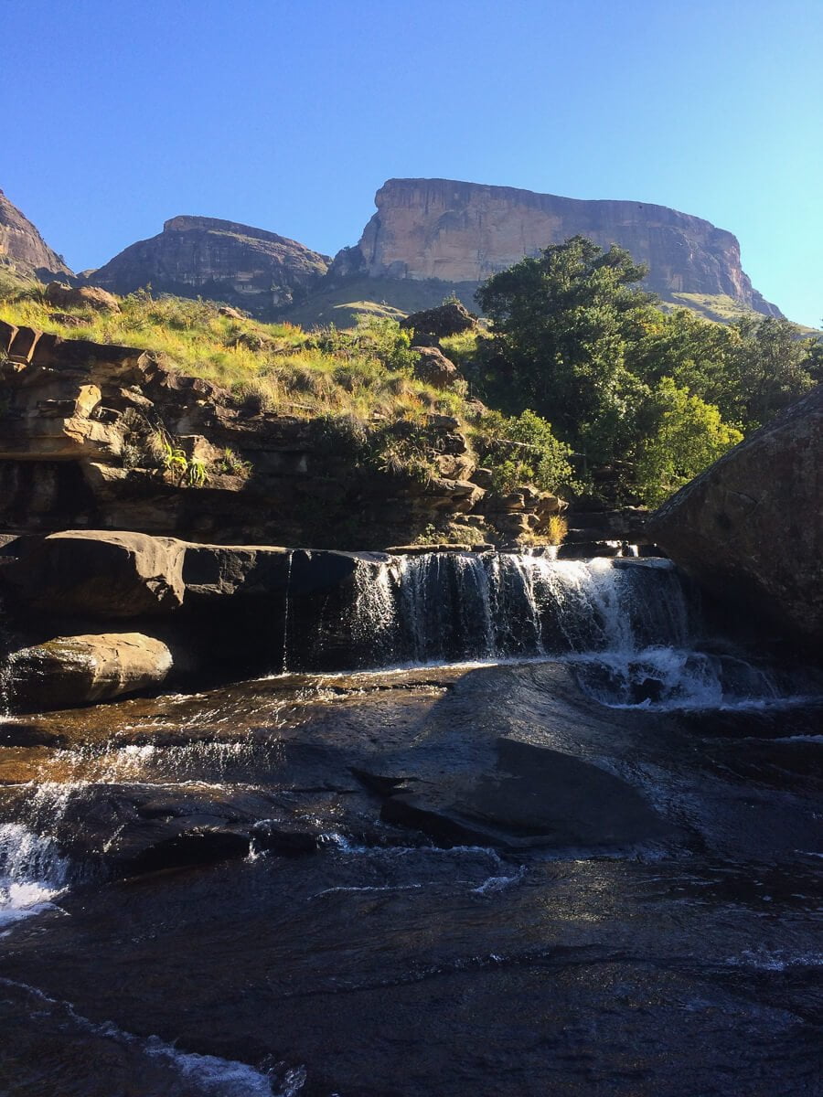 The Cascades pools in the Drakensberg