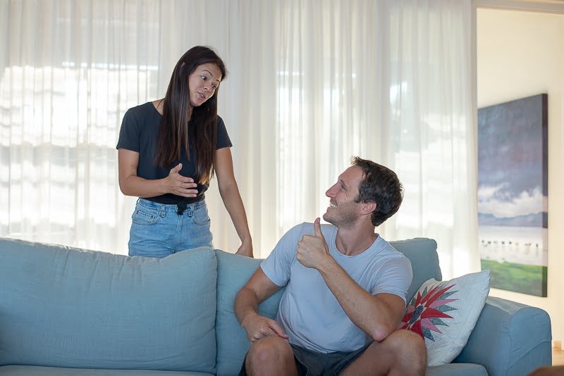 Kim et Chris heureux maintenant qu'ils ont appris comment ne pas râler