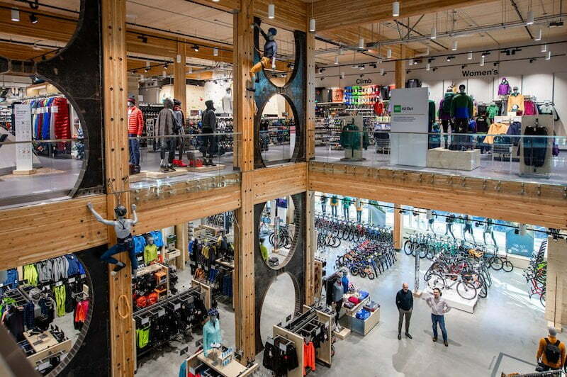 Inside of Vancouver's MEC store